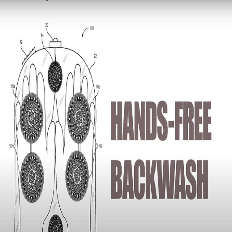 Hands Free Back Wash